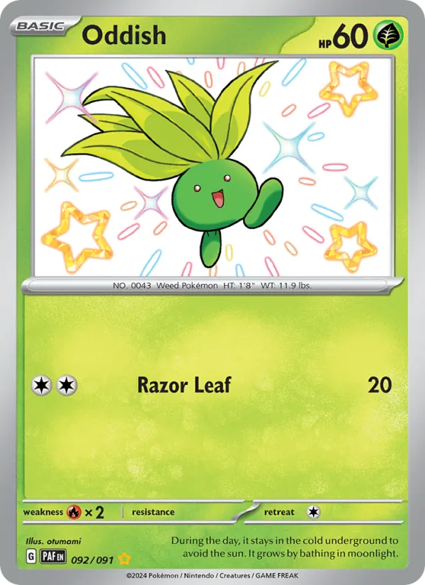 Oddish Paldean Fates 092/91