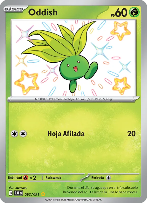 Oddish Destinos de Paldea 092/91