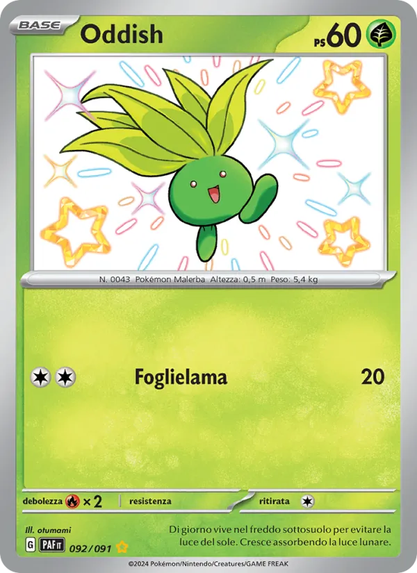 Oddish Destino di Paldea 092/91