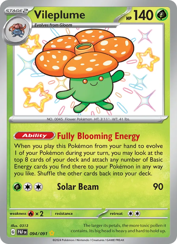 Vileplume Paldean Fates 094/91