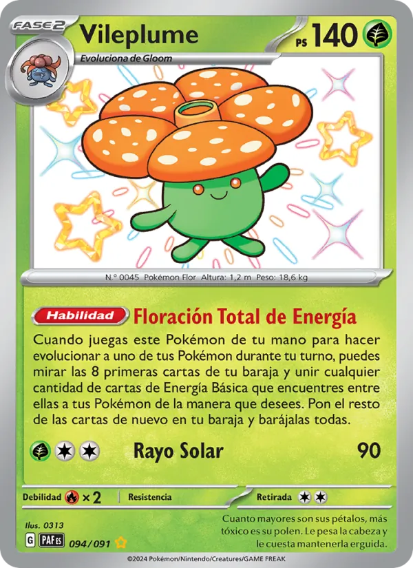 Vileplume Destinos de Paldea 094/91