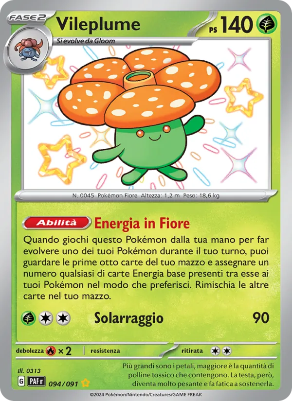 Vileplume Destino di Paldea 094/91