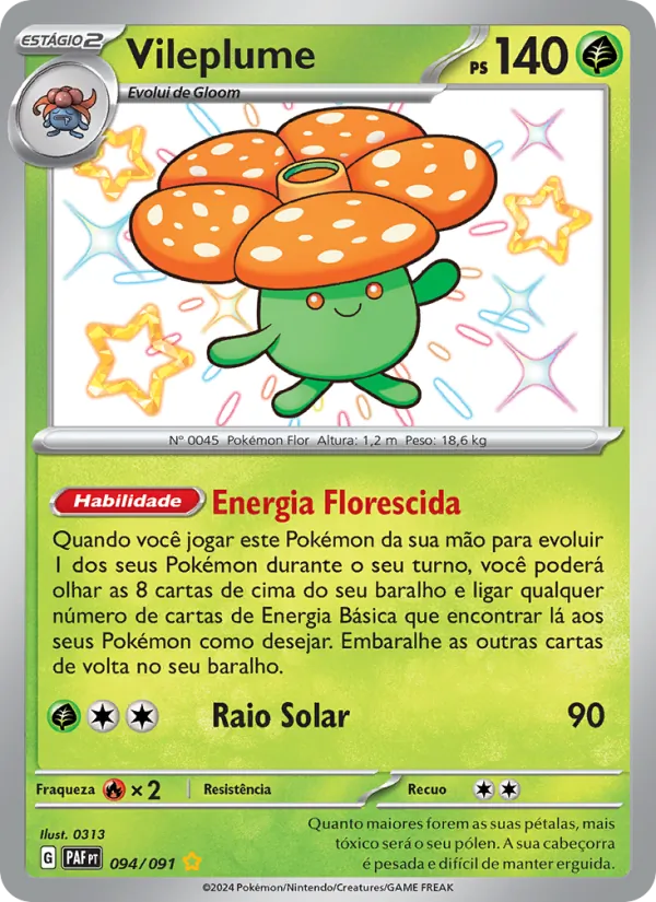 Vileplume Destinos de Paldea 094/91