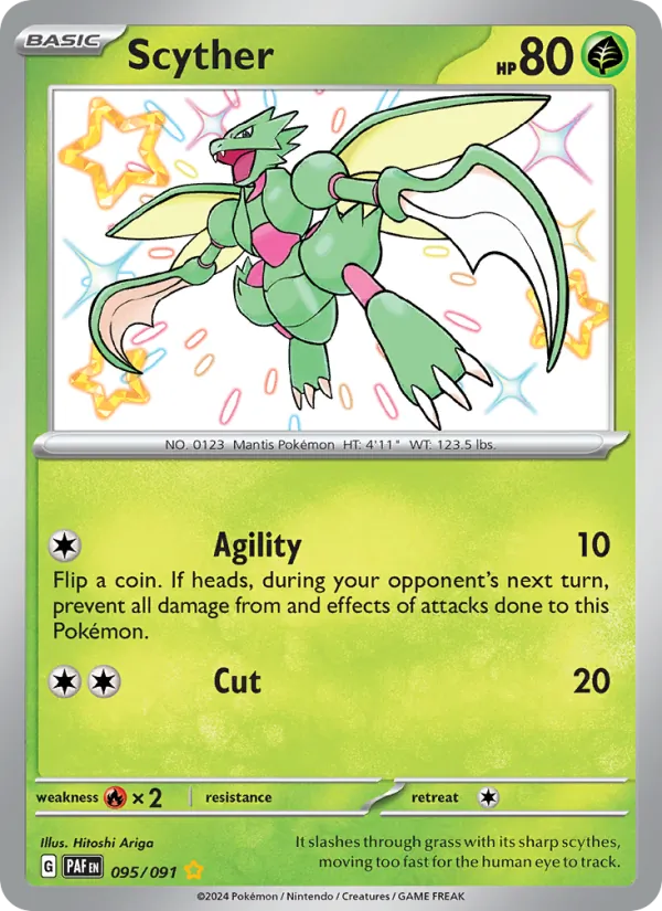 Scyther Paldean Fates 095/91