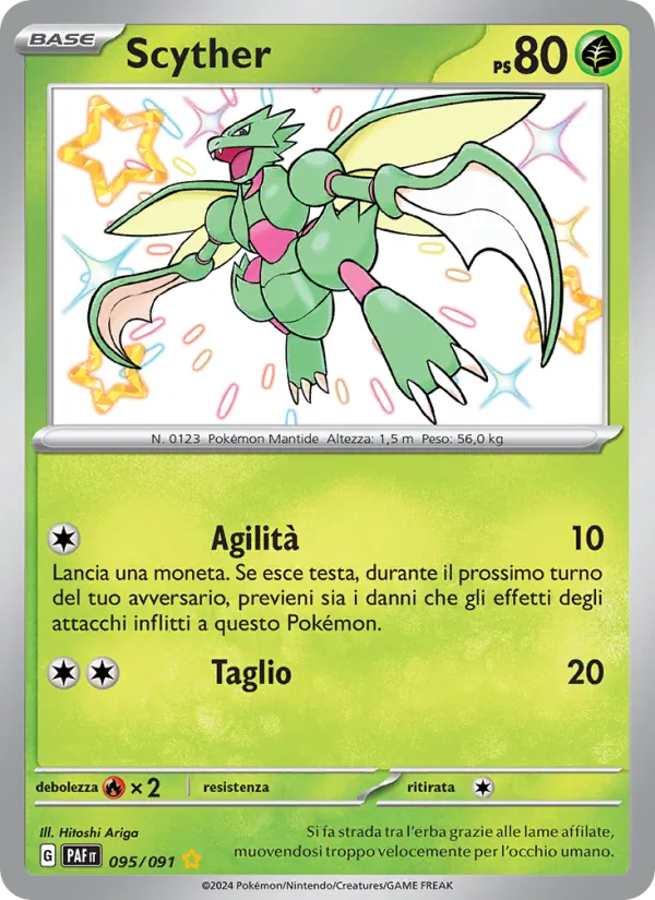 Scyther Destino di Paldea 095/91