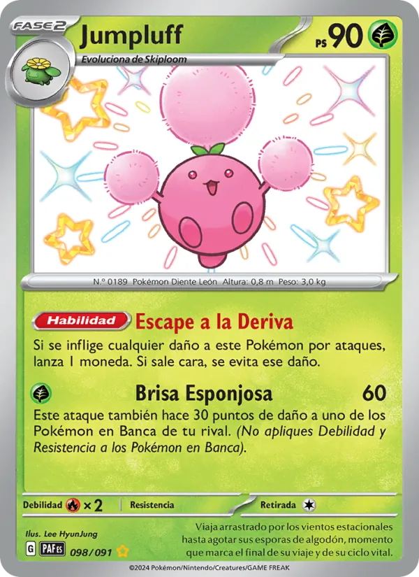Jumpluff Destinos de Paldea 098/91