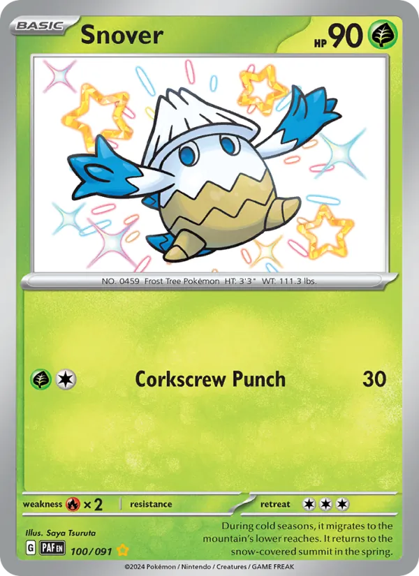 Snover Paldean Fates 100/91