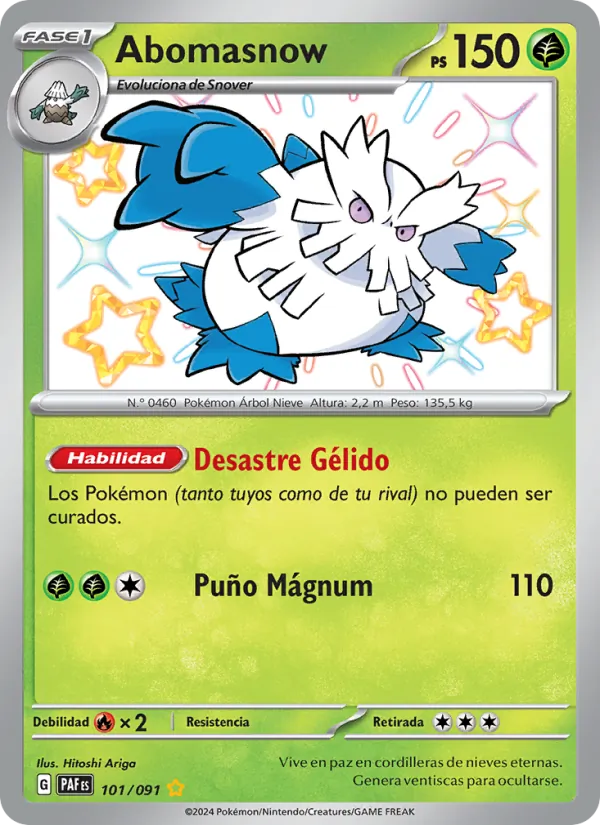 Abomasnow Destinos de Paldea 101/91