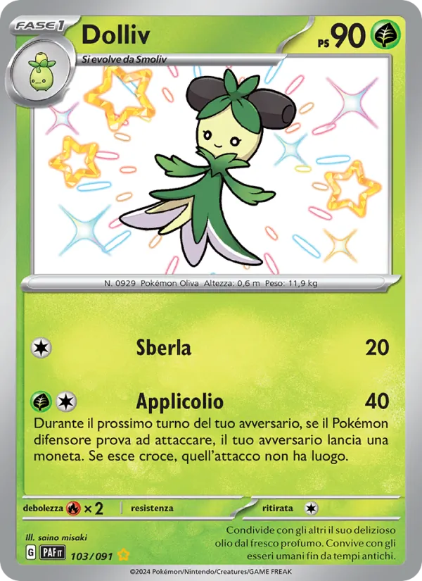 Dolliv Destino di Paldea 103/91