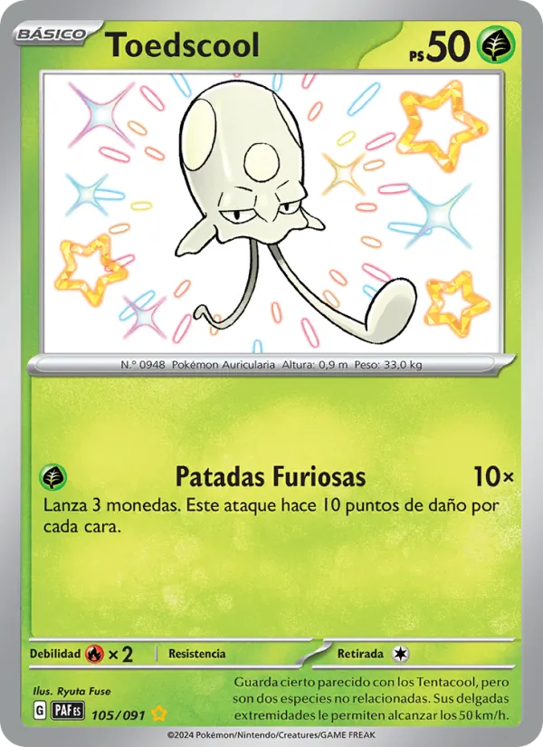 Toedscool Destinos de Paldea 105/91