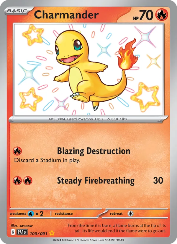Charmander Paldean Fates 109/91