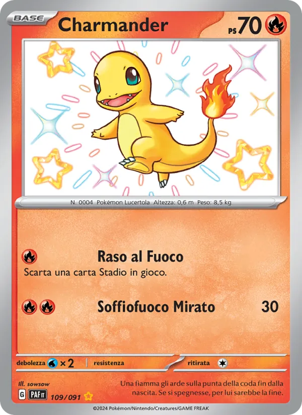 Charmander Destino di Paldea 109/91
