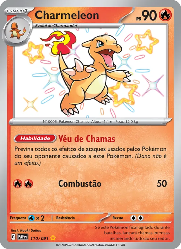 Charmeleon Destinos de Paldea 110/91