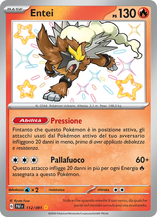 Entei Destino di Paldea 112/91