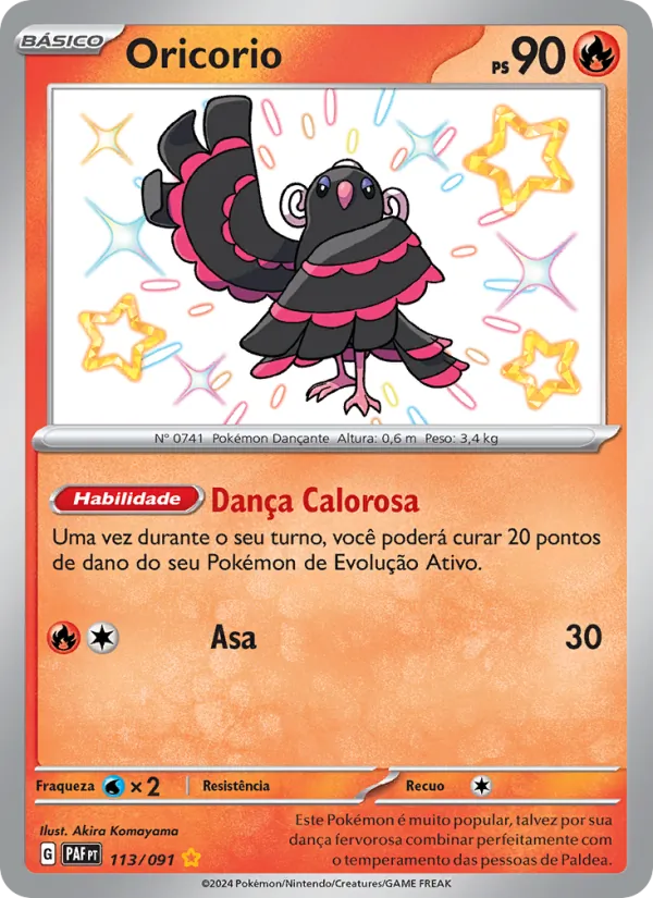 Oricorio Destinos de Paldea 113/91