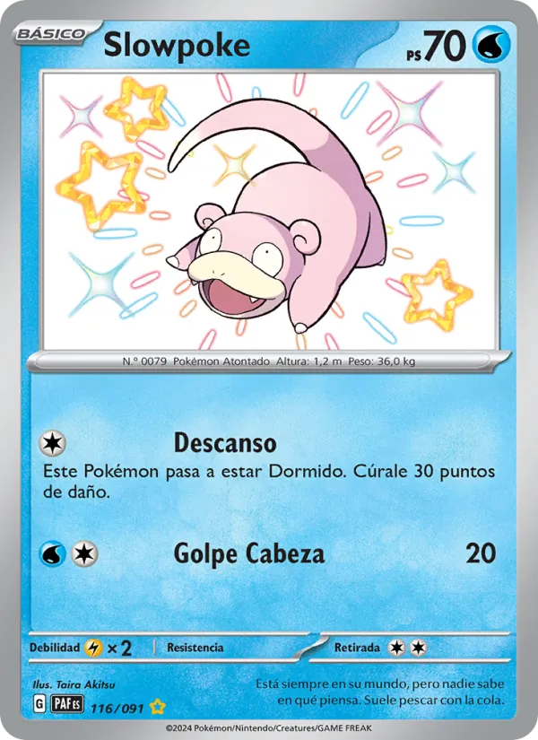 Slowpoke Destinos de Paldea 116/91