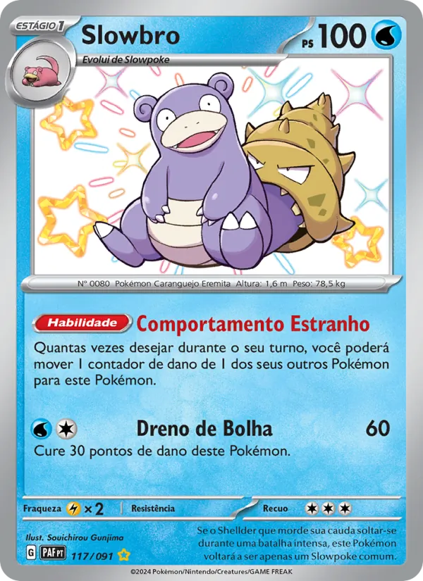 Slowbro Destinos de Paldea 117/91