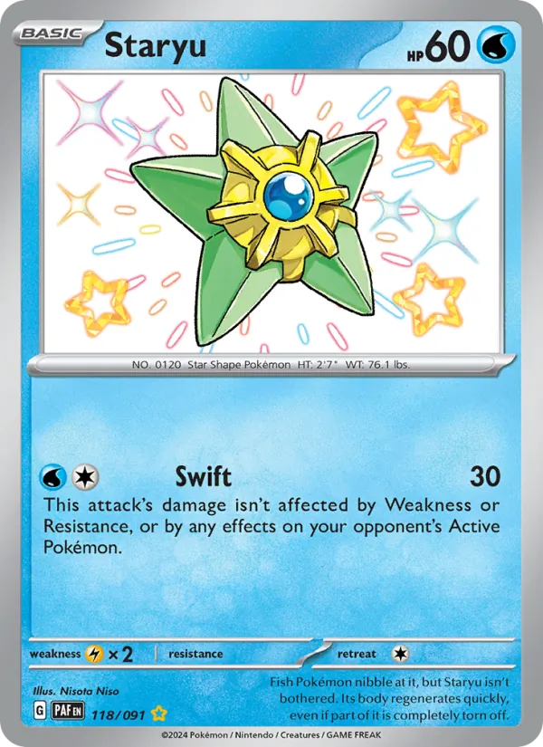 Staryu Paldean Fates 118/91