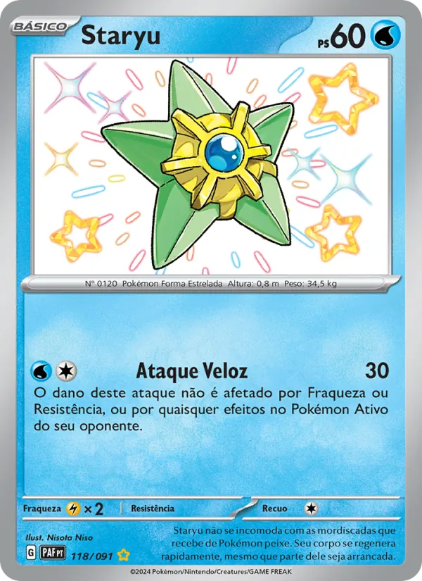 Staryu Destinos de Paldea 118/91