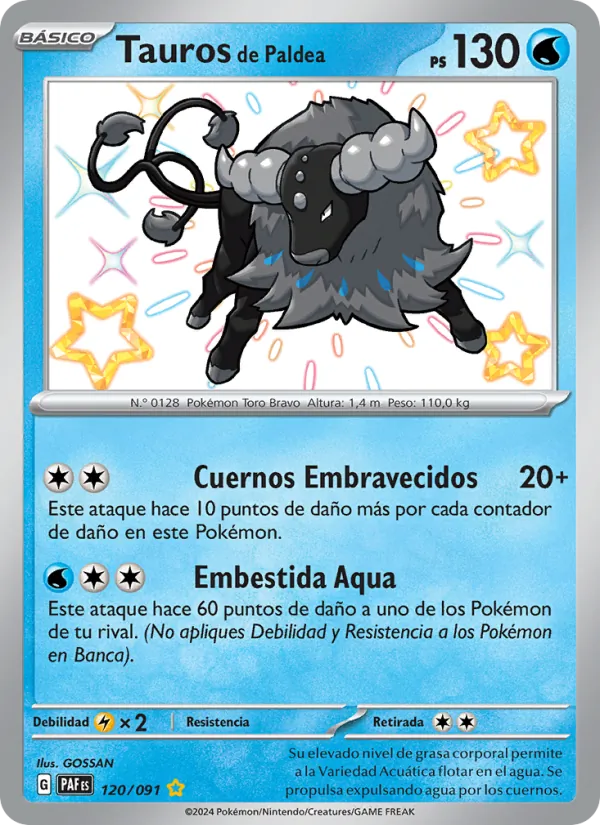 Tauros de Paldea Destinos de Paldea 120/91