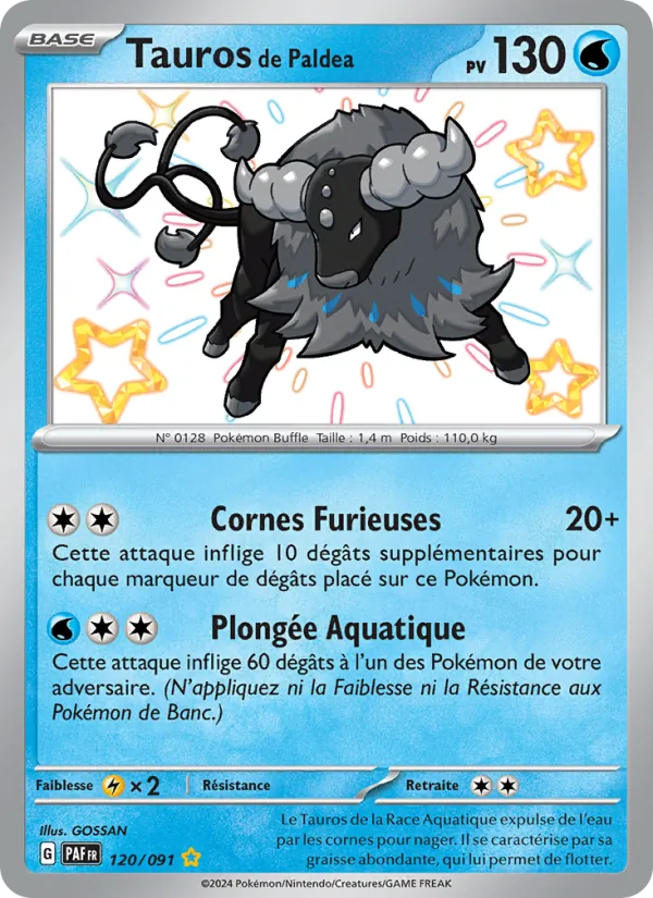 Tauros de Paldea Destinées de Paldea 120/91
