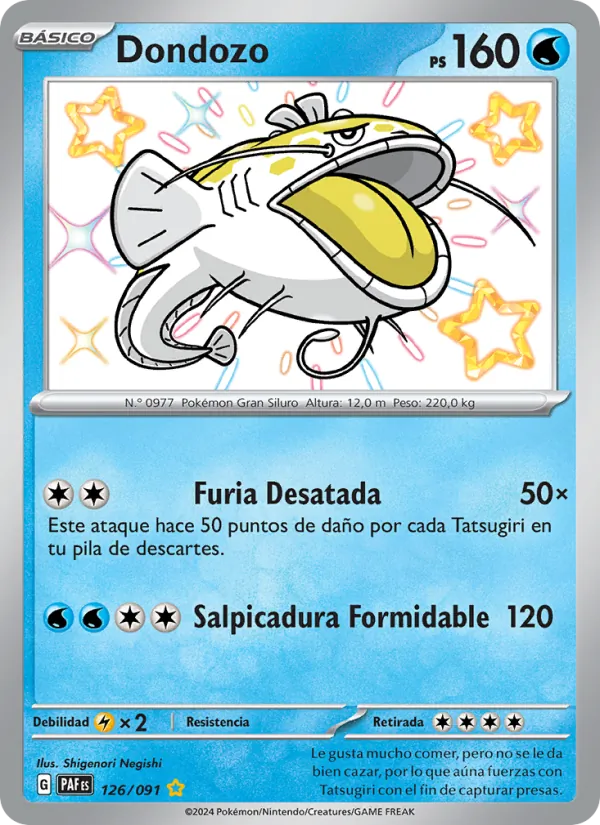 Dondozo Destinos de Paldea 126/91