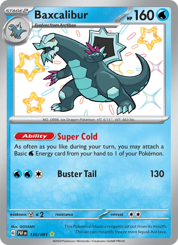 Baxcalibur Paldean Fates 130/91