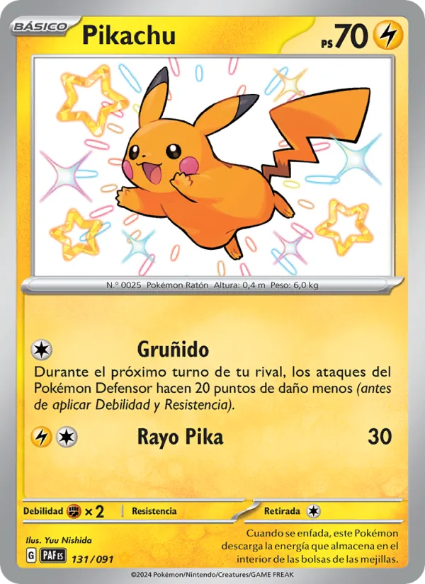 Pikachu Destinos de Paldea 131/91