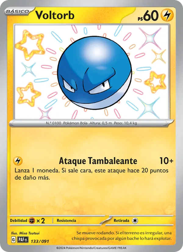 Voltorb Destinos de Paldea 133/91