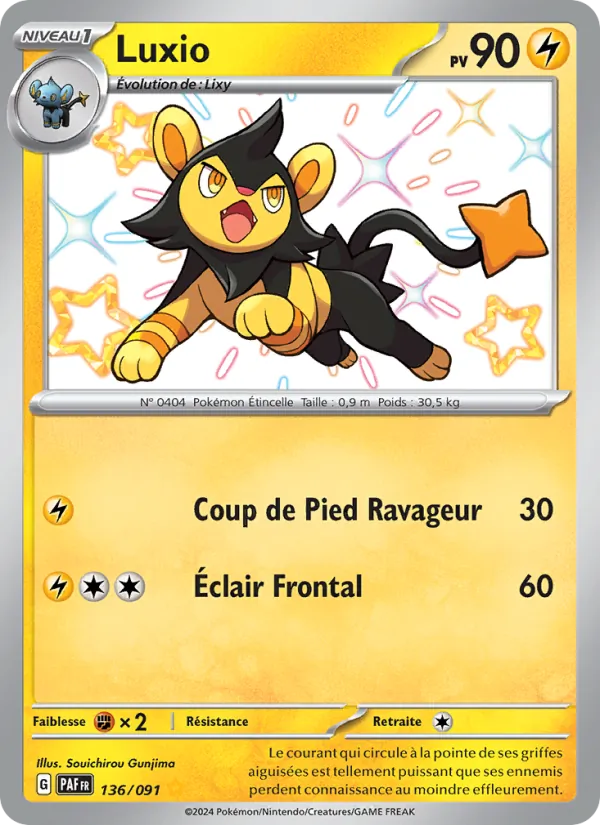 Luxio Destinées de Paldea 136/91