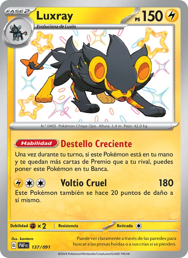 Luxray Destinos de Paldea 137/91