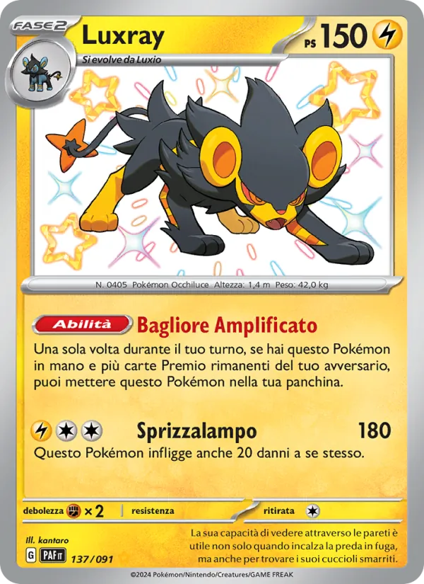 Luxray Destino di Paldea 137/91