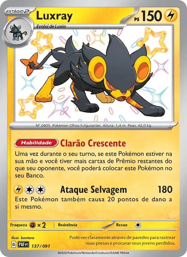 Luxray Destinos de Paldea 137/91