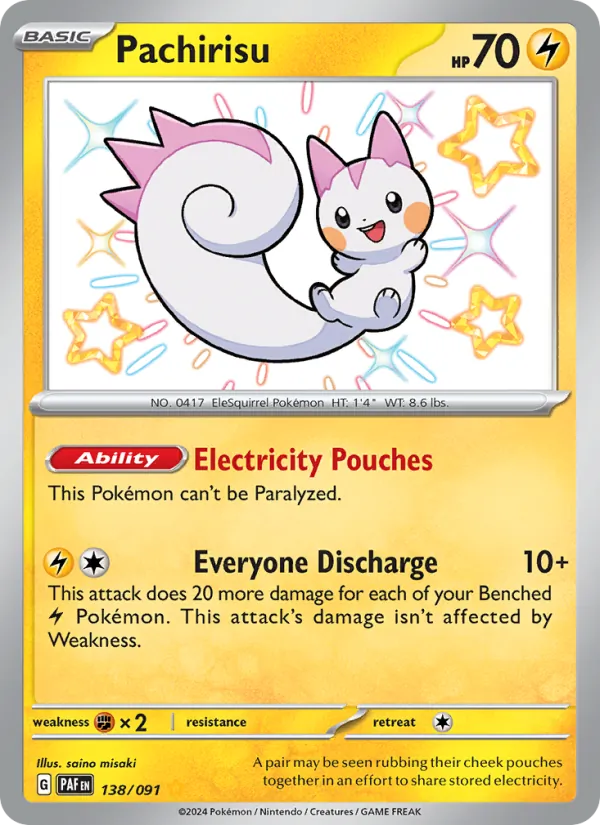 Pachirisu Paldean Fates 138/91