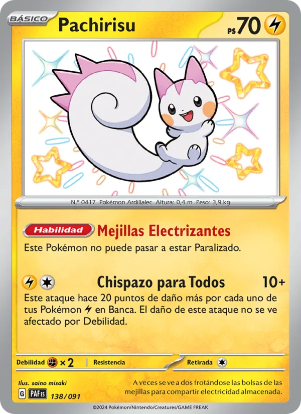 Pachirisu Destinos de Paldea 138/91