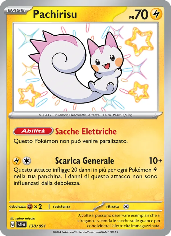 Pachirisu Destino di Paldea 138/91