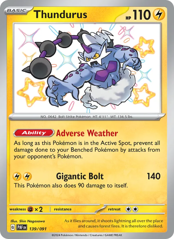 Thundurus Paldean Fates 139/91