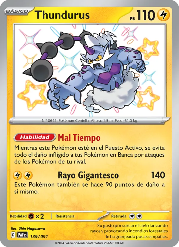 Thundurus Destinos de Paldea 139/91