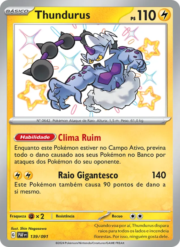 Thundurus Destinos de Paldea 139/91