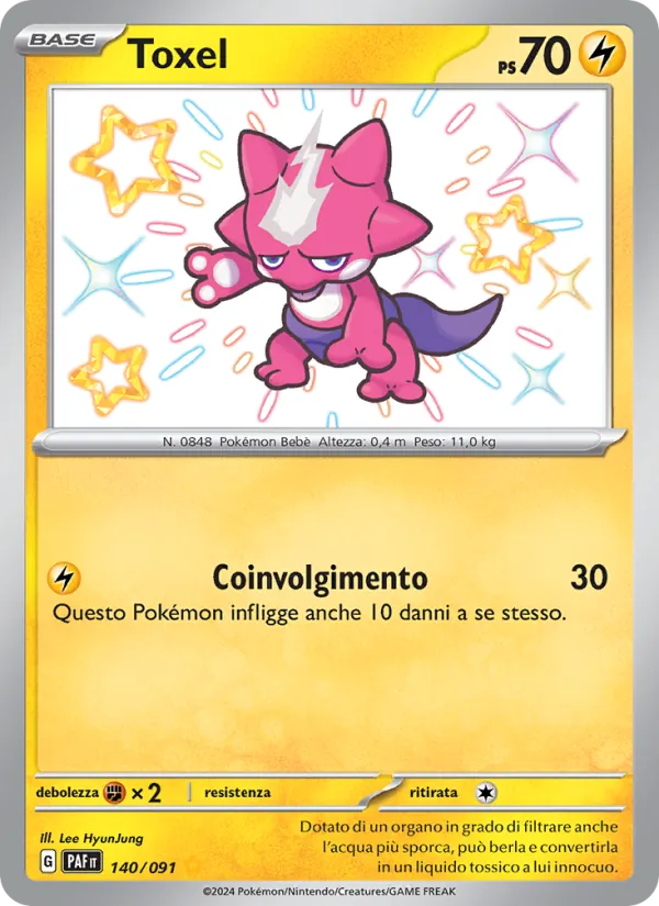 Toxel Destino di Paldea 140/91