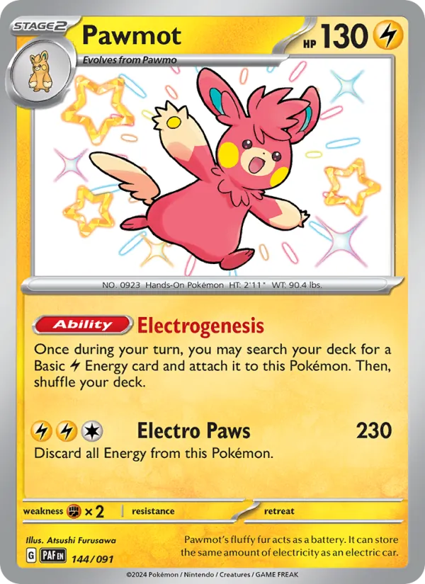 Pawmot Paldean Fates 144/91