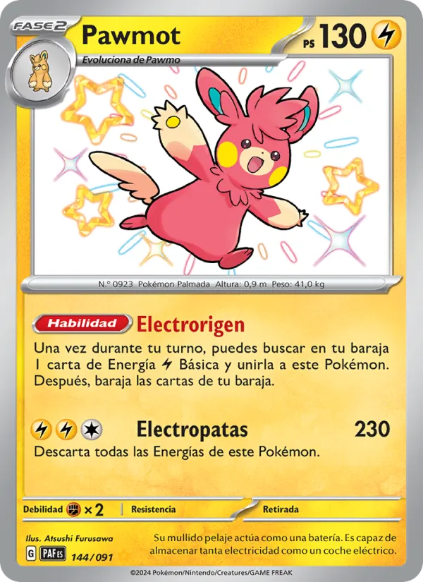 Pawmot Destinos de Paldea 144/91
