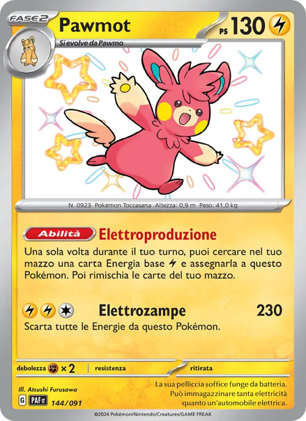 Pawmot Destino di Paldea 144/91