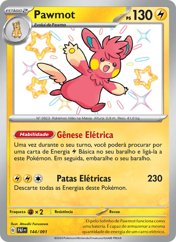 Pawmot Destinos de Paldea 144/91
