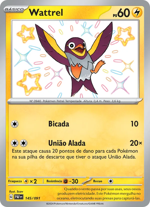 Wattrel Destinos de Paldea 145/91