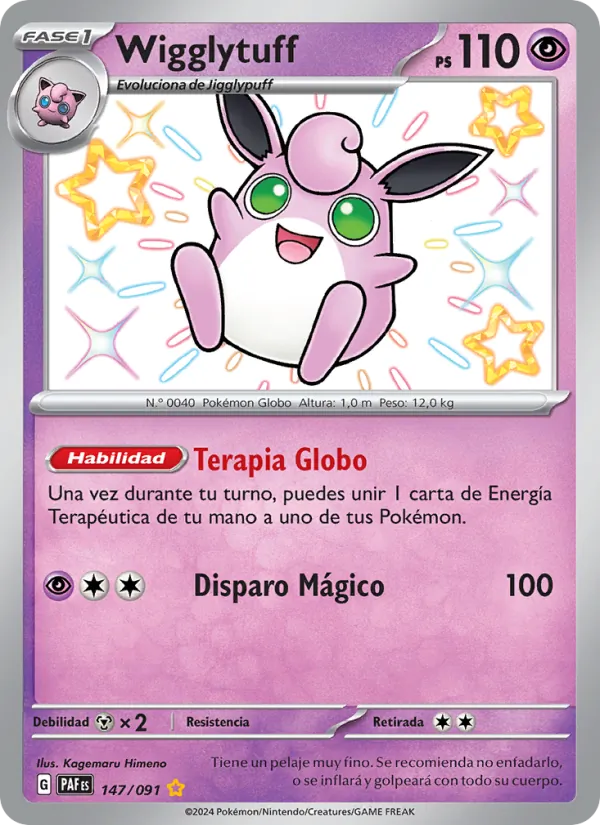 Wigglytuff Destinos de Paldea 147/91