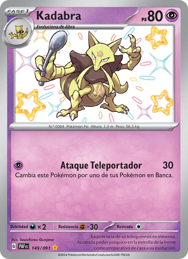 Kadabra Destinos de Paldea 149/91