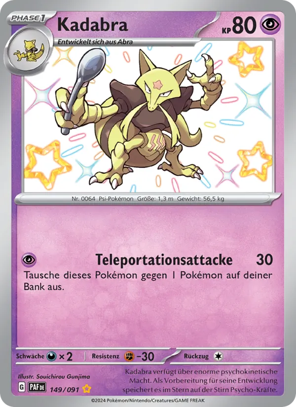 Kadabra Paldeas Schicksale 149/91