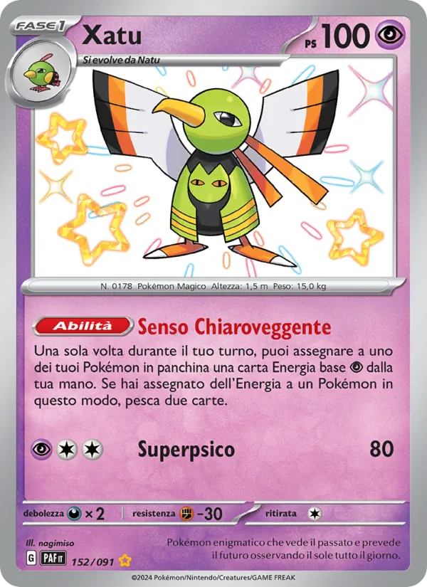 Xatu Destino di Paldea 152/91
