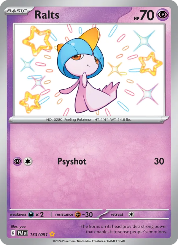 Ralts Paldean Fates 153/91